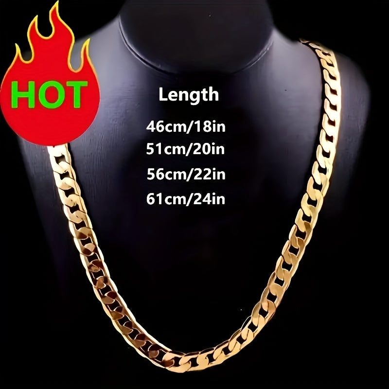 18K Gold Plated Golden Cuban Chain