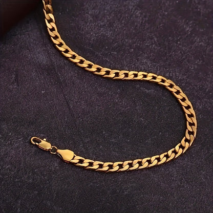 18K Gold Plated Golden Cuban Chain