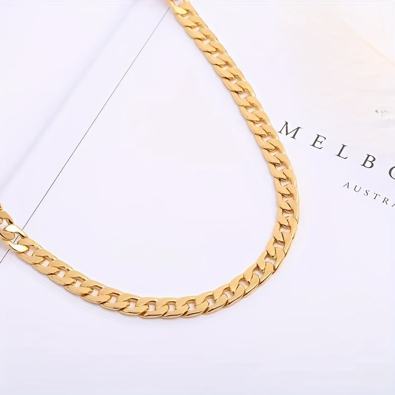 18K Gold Plated Golden Cuban Chain