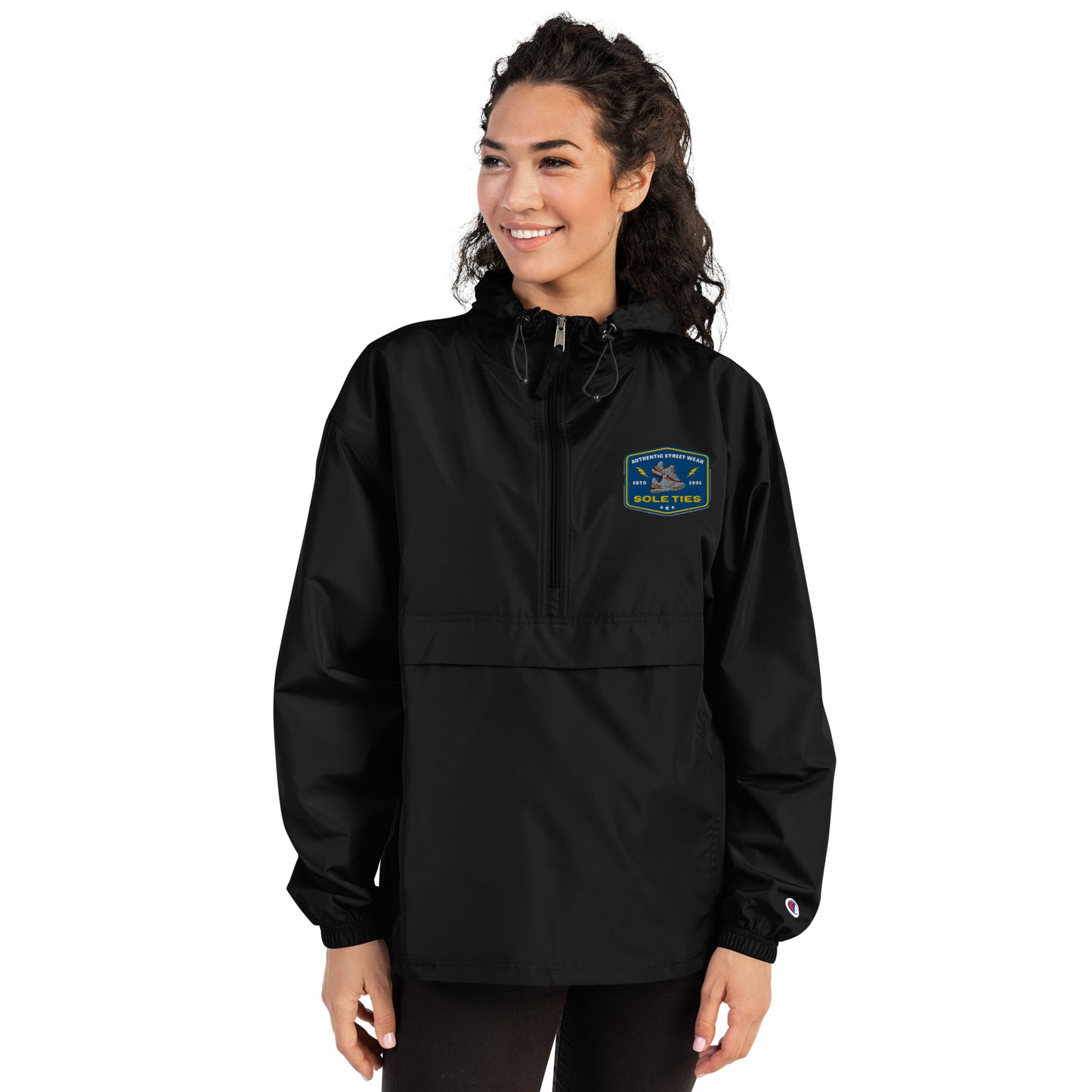 Sole Ties Embroidered Logo Champion Jacket